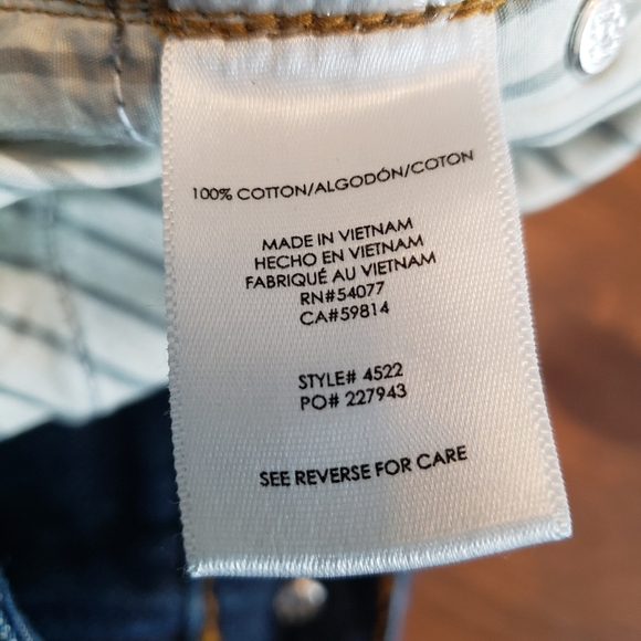 Cabi Malibu Jean Dark Wash Boyfriend Distress Size 8 - Picture 5 of 8